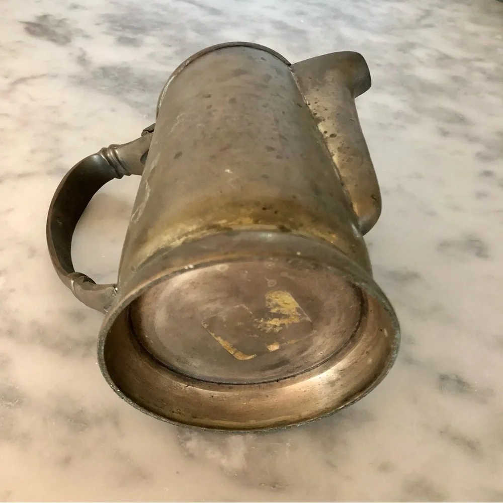 Vintage brass plated small pitcher